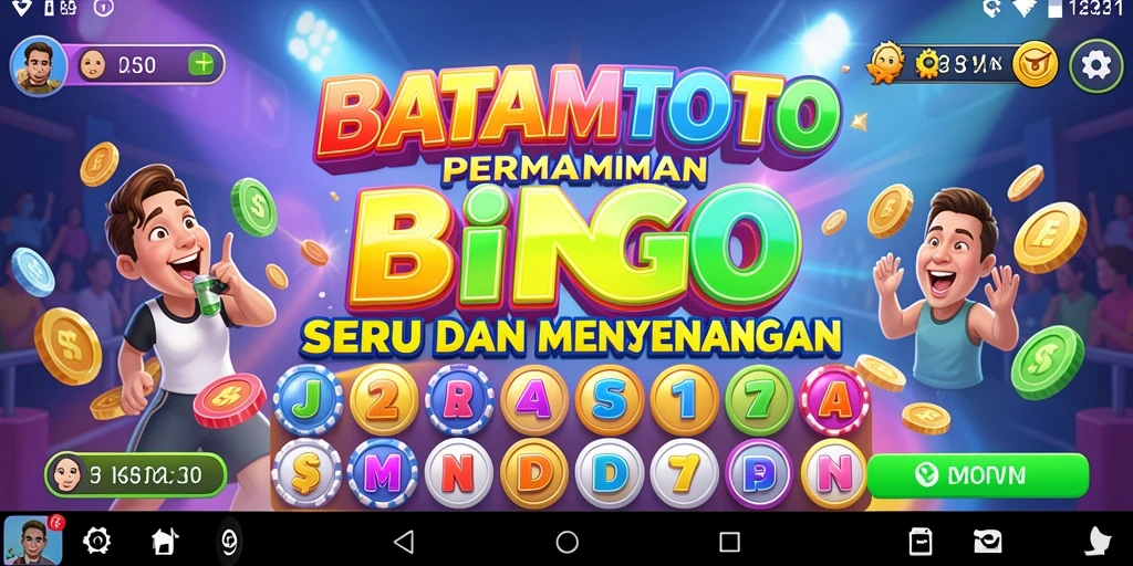 Tampilan seru gameplay Bingo di BATAMTOTO, menampilkan momen ketegangan.
