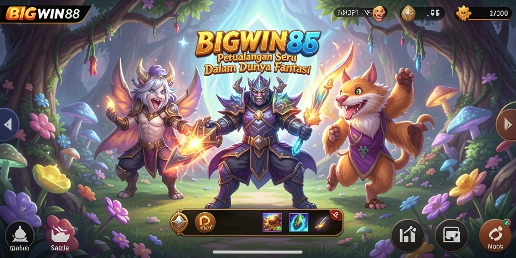 Tampilan gameplay seru dalam dunia petualangan BIGWIN88.