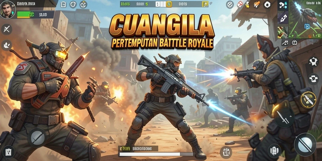 Tampilan gameplay menarik dalam pertempuran epic di CUANGILA.