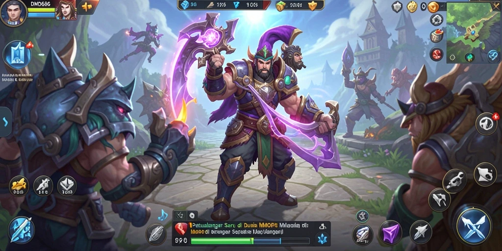 Screenshot gameplay DMD686 menampilkan aksi pertarungan yang mendebarkan.