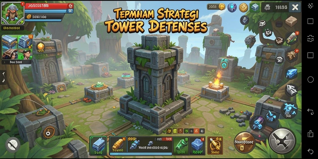 Tangkapan layar gameplay menara pertahanan yang mendebarkan di JOSS188.