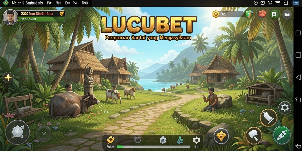 Tampilan gameplay LUCUBET yang berwarna-warni dan mengasyikkan.