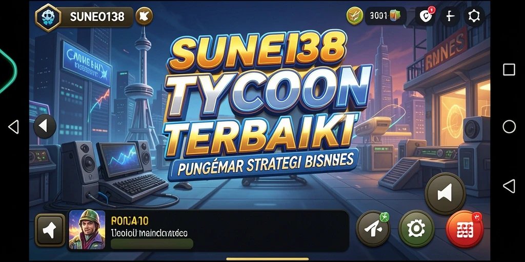Tampilan gameplay menarik dari SUNEO138 menunjukkan keseruan pengelolaan bisnis.